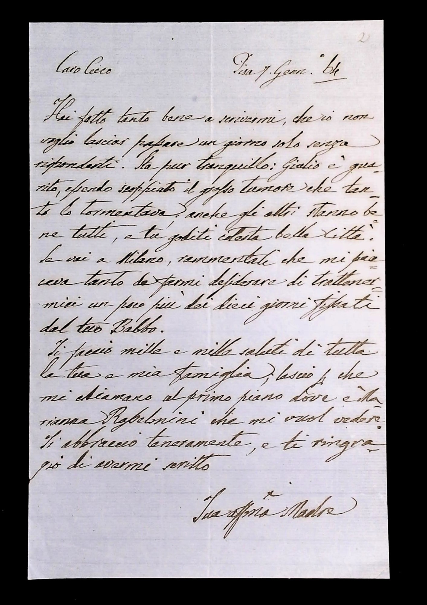 Elisabetta Scorzi sue lettere